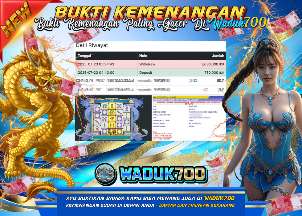 BUKTI JACKPOT SLOT MAHJONG WINS 3 – BLACK SCATTER TERPERCAYA DI INDONESIA TGL 23-07-2025