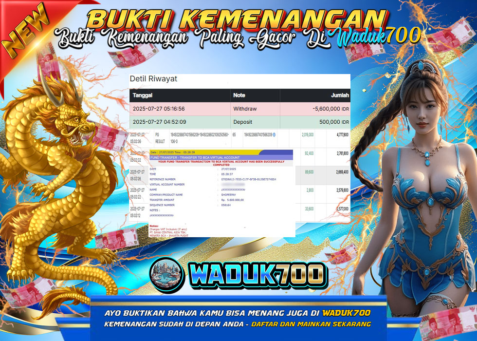 BUKTI JACKPOT SLOT MAHJONG WAYS TERPERCAYA DI INDONESIA TGL 27-07-2025