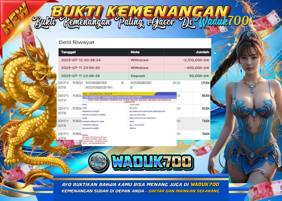 BUKTI JACKPOT SLOT GATES MAHJONG WAYS TERPERCAYA DI INDONESIA TGL 12-07-2025