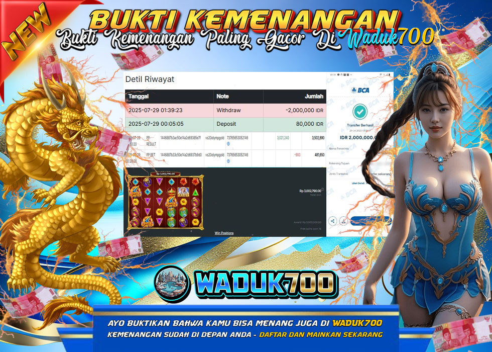 BUKTI JACKPOT SLOT GATES OF OLYMPUS SUPER SCATTER TERPERCAYA DI INDONESIA TGL 29-07-2025