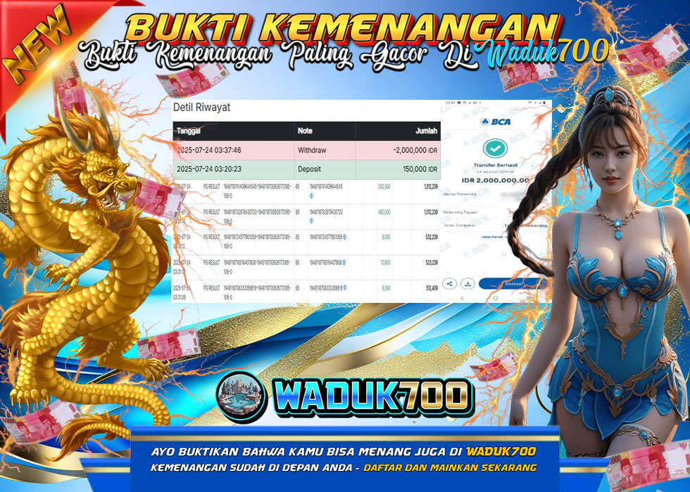 BUKTI JACKPOT SLOT MAHJONG WAYS TERPERCAYA DI INDONESIA TGL 24-07-2025