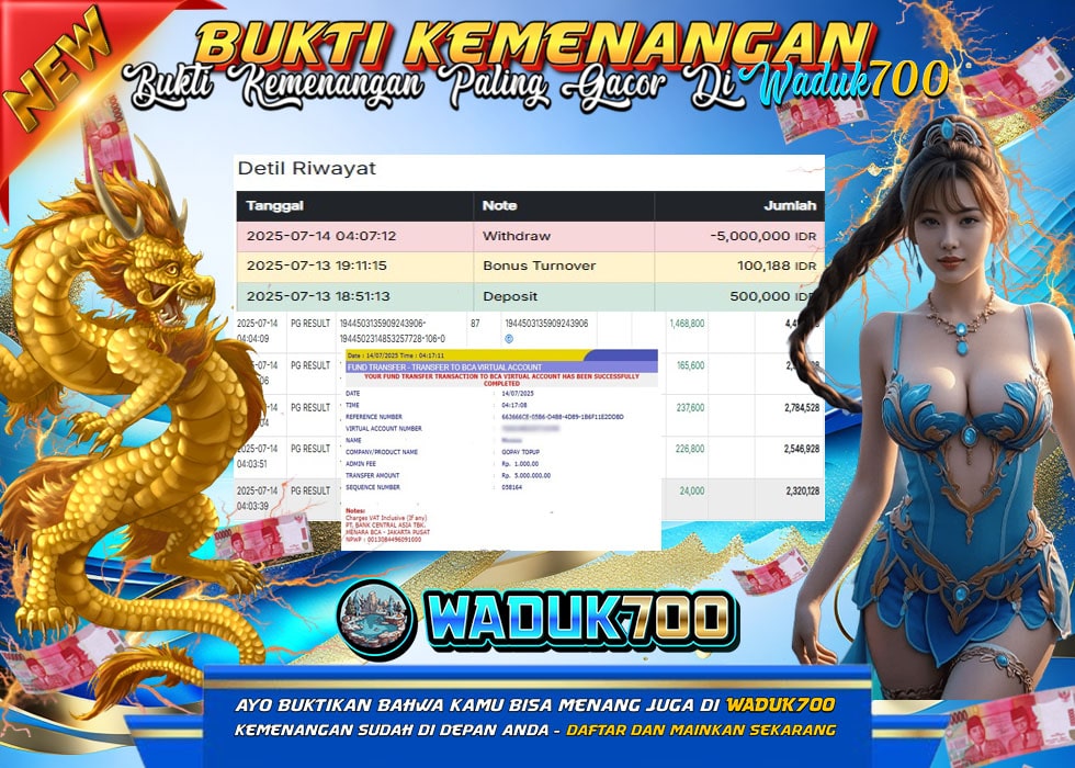 BUKTI JACKPOT SLOT TREASURES OF AZTEC TERPERCAYA DI INDONESIA TGL 14-07-2025