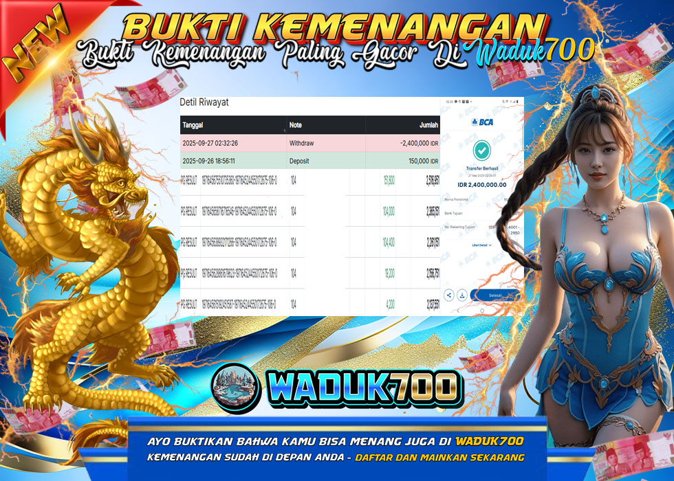 BUKTI JACKPOT SLOT WILD BANDITO TERPERCAYA DI INDONESIA TGL 27-09-2025