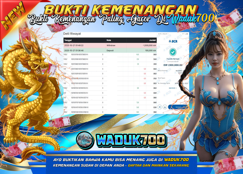 BUKTI JACKPOT SLOT MAHJONG WAYS TERPERCAYA DI INDONESIA TGL 27-10-2025