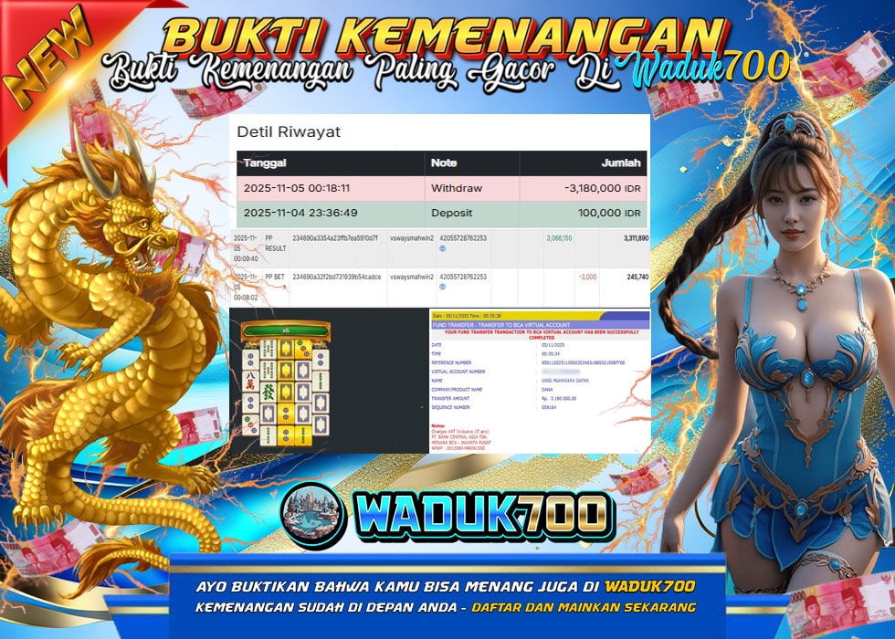 BUKTI JACKPOT SLOT MAHJONG WINS 2 TERPERCAYA DI INDONESIA TGL 05-11-2025