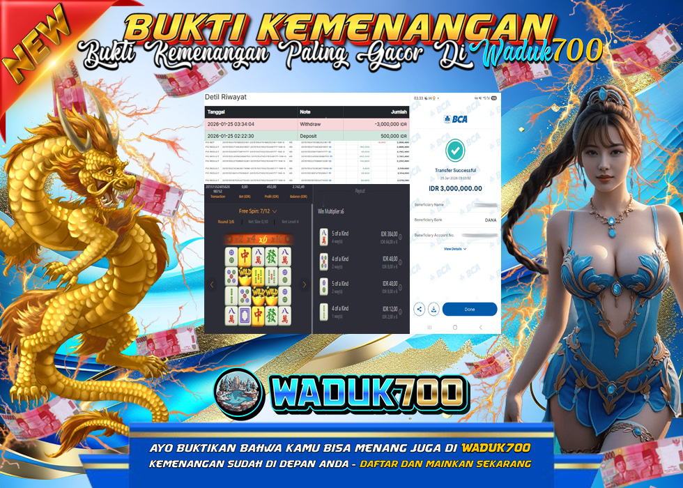 BUKTI JACKPOT SLOT MAHJONG WAYS TERPERCAYA DI INDONESIA TGL 25-01-2026