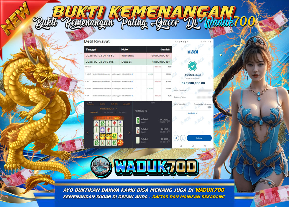 BUKTI JACKPOT SLOT MAHJONG WAYS TERPERCAYA DI INDONESIA TGL 22-02-2026