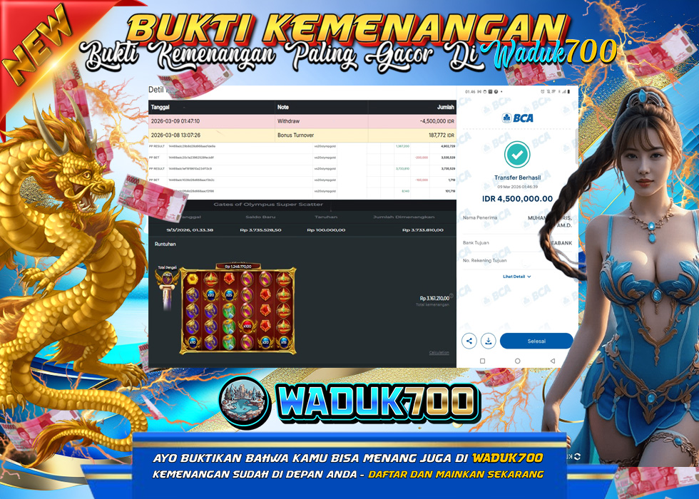 BUKTI JACKPOT SLOT GATES OF OLYMPUS SUPER SCATTER  TERPERCAYA DI INDONESIA TGL 09-03-2026
