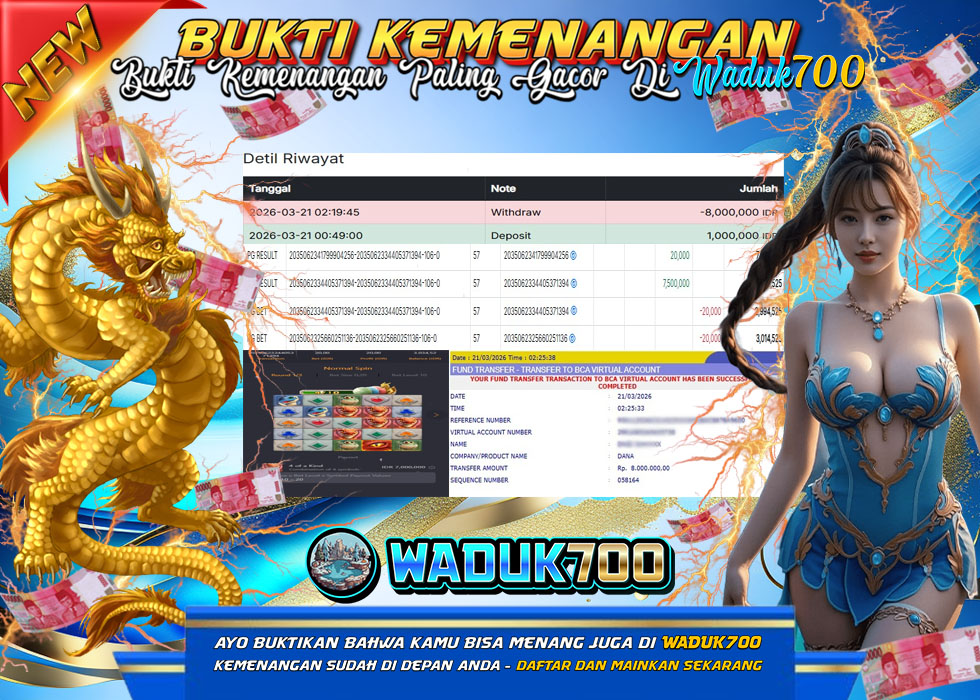 BUKTI JACKPOT SLOT Dragon Hatch TERPERCAYA DI INDONESIA TGL 21-03-2026
