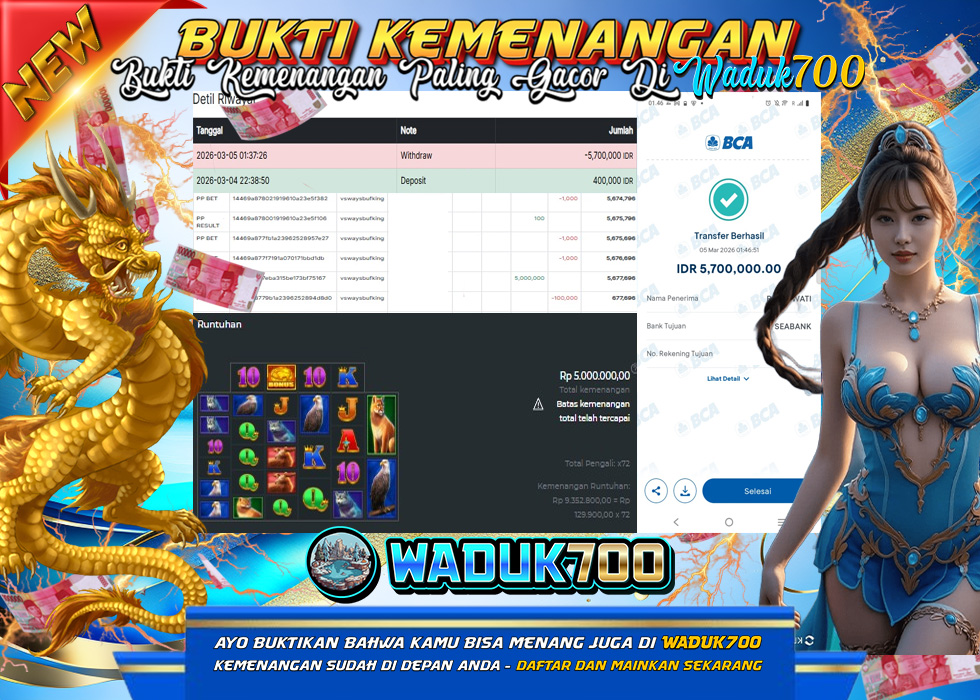 BUKTI JACKPOT SLOT BUFFALO KING MEGAWAYS TERPERCAYA DI INDONESIA TGL 05-03-2026