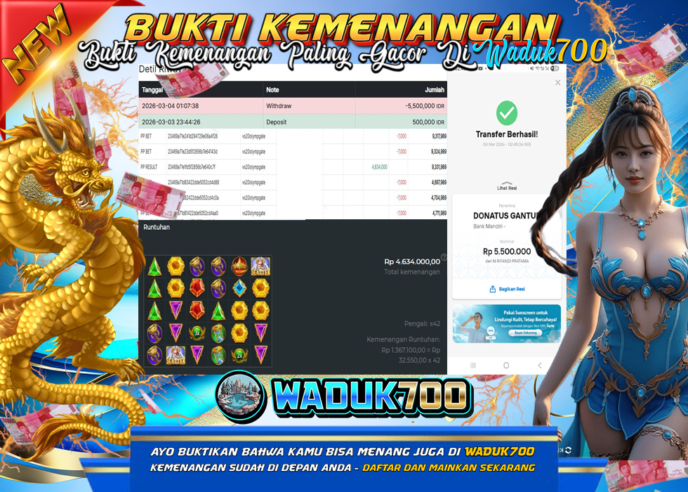 BUKTI JACKPOT SLOT GATES OF OLYMPUS 1000 TERPERCAYA DI INDONESIA TGL 04-03-2026