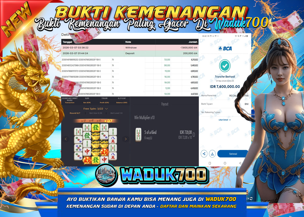 BUKTI JACKPOT SLOT MAHJONG WAYS 2 TERPERCAYA DI INDONESIA TGL 07-03-2026