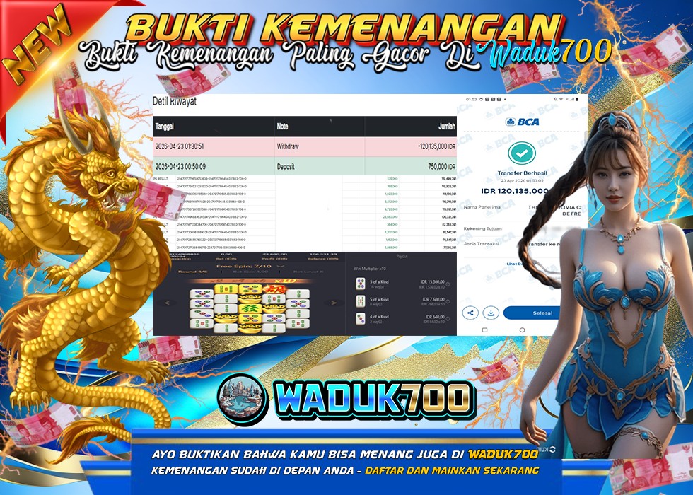 BUKTI JACKPOT SLOT MAHJONG WAYS 2 DI INDONESIA TGL 23-04-2026