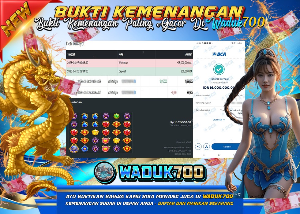 BUKTI JACKPOT SLOT STARLIGHT PRINCESS 1000 DI INDONESIA TGL 27-04-2026