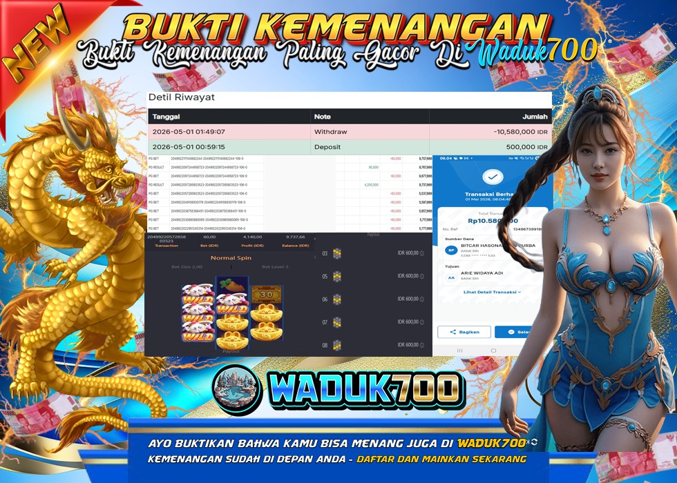 BUKTI JACKPOT SLOT FORTUNE RABBIT DI INDONESIA TGL 01-05-2026