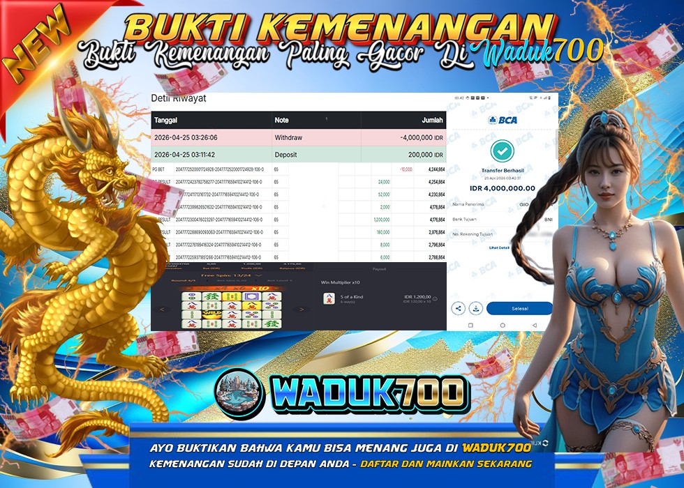BUKTI JACKPOT SLOT MAHJONG WAYS DI INDONESIA TGL 25-04-2026