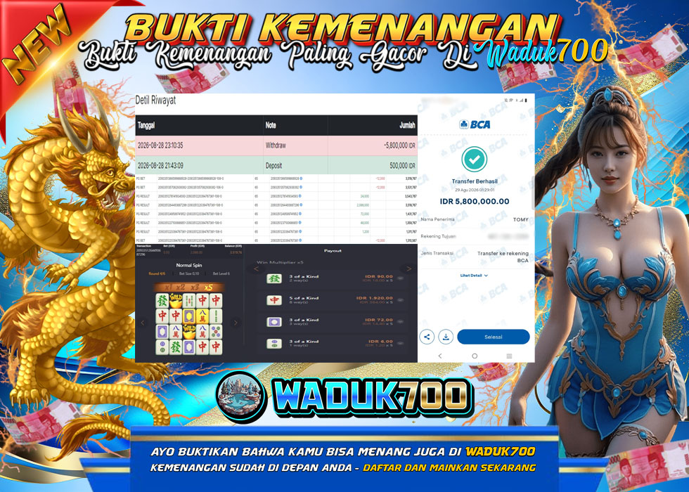 BUKTI JACKPOT SLOT MAHJONG WAYS DI INDONESIA TGL 29-08-2026