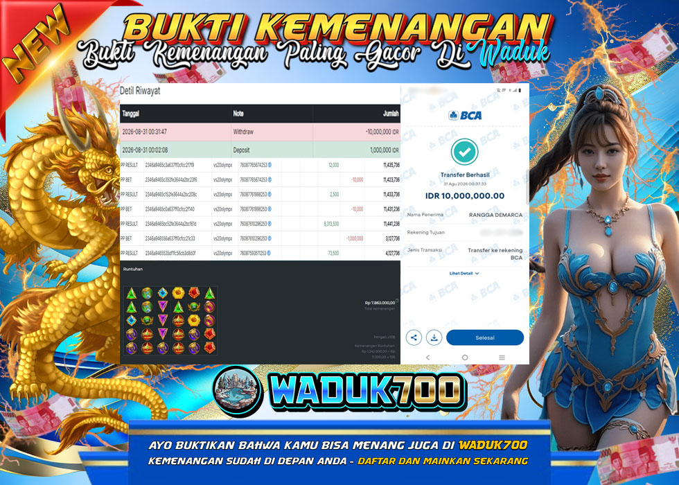 BUKTI JACKPOT SLOT PRAGMATIC PLAY GATES OF OLYMPUS 1000 DI INDONESIA TGL 31-08-2026