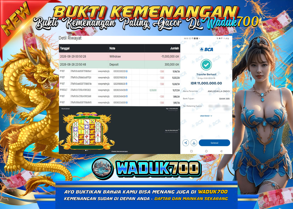 BUKTI JACKPOT SLOT MAHJONG WINS TRIPLE POT DI INDONESIA TGL 29-08-2026