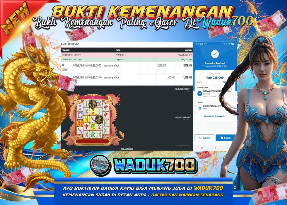 BUKTI JACKPOT SLOT MAHJONG WINS 3 BLACKSCATTER DI INDONESIA TGL 01-08-2026