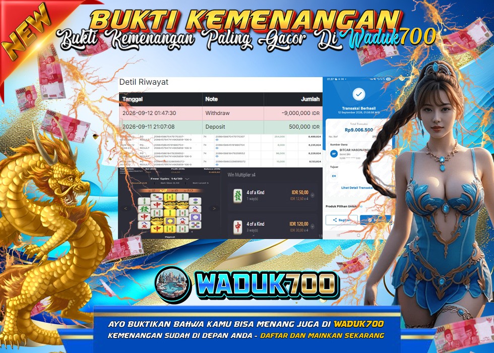 BUKTI JACKPOT SLOT MAHJONG WAYS DI INDONESIA TGL 12-09-2026