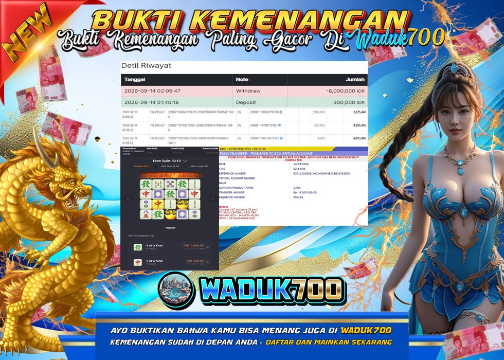 BUKTI JACKPOT SLOT MAHJONG WAYS DI INDONESIA TGL 14-09-2026