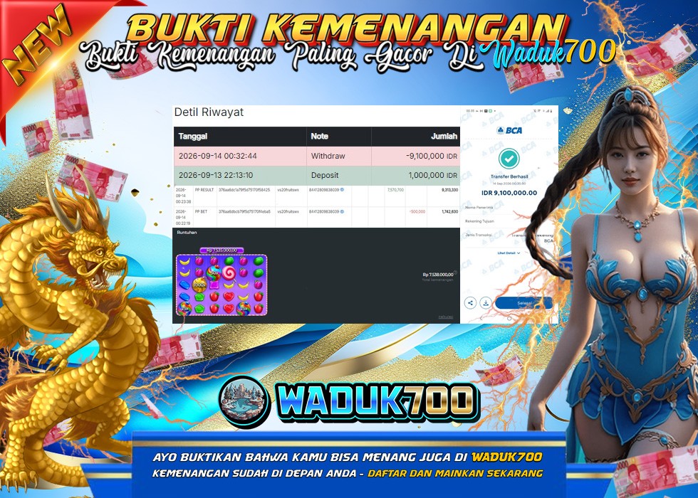 BUKTI JACKPOT SLOT SWEET BONANZA 1000 DI INDONESIA TGL 14-09-2026